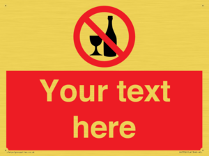 Custom prohibition no alcohol